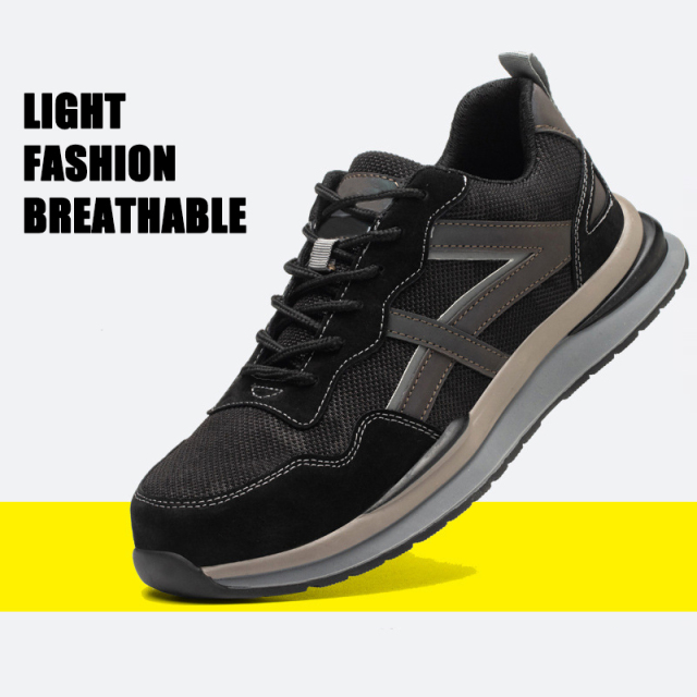 Low Price Wholesale High Quality Lightweight Anti-smash Anti-stab Summer Men's Leisure Steel Head Safety Shoes