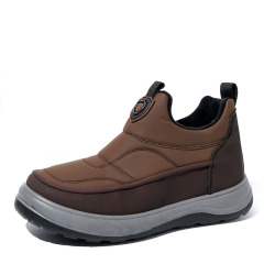 High Quality Outdoor Cotton Padded Shoes Sports Winter Casual Walking Shoes Wool Lined Non-slip Waterproof Men's Snow Boots