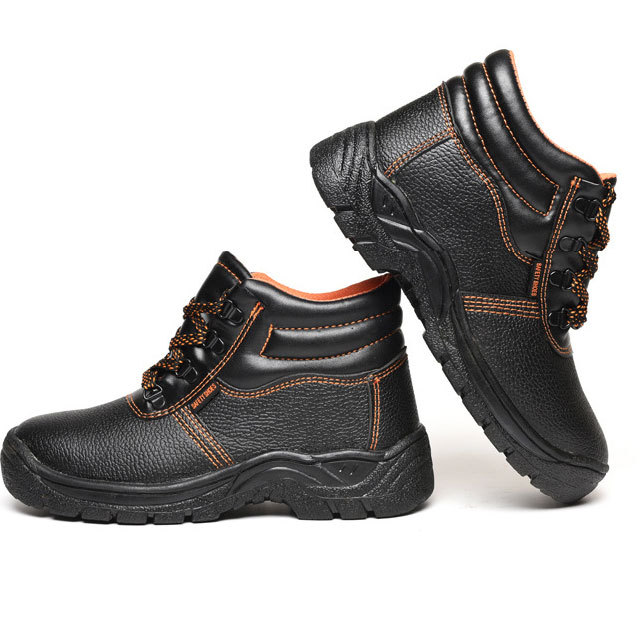 Indestructible Microfiber Leather Brand Steel Toe Labor High Temperature Non-Slip Protection Safety Shoes