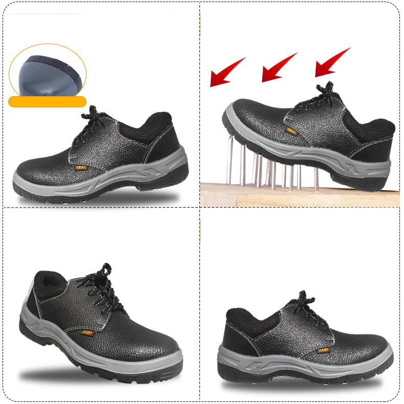 Wholesale High Quality Work Shoes Wear-resistant Walking Work Shoes Steel Head Anti-smashing and Anti-stabbing Safety Shoes