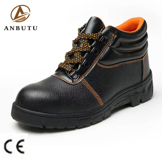 Indestructible Microfiber Leather Brand Steel Toe Labor High Temperature Non-Slip Protection Safety Shoes