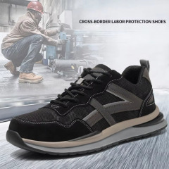 Low Price Wholesale High Quality Lightweight Anti-smash Anti-stab Summer Men's Leisure Steel Head Safety Shoes