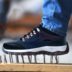 Manufacturer Fashion Anti-smash Wear Resistant Safety Shoes Hot Sale Waterproof Steel Toe Work Sport Safety Shoes