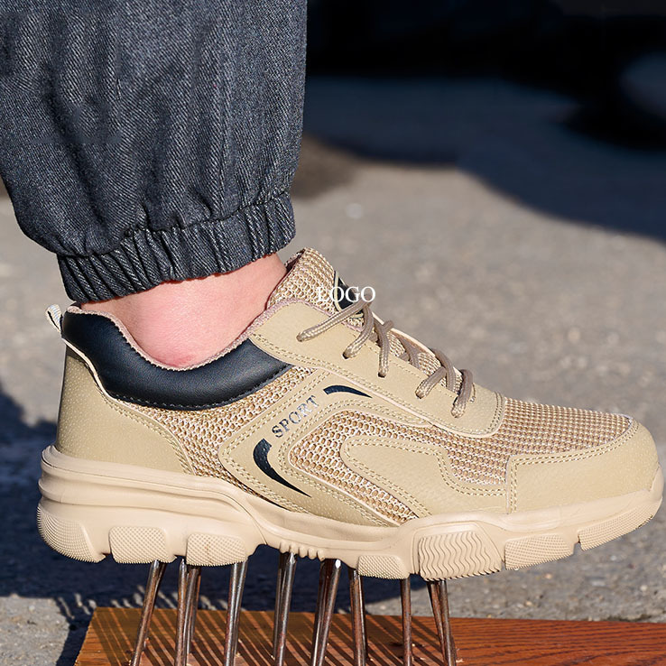 Men's and Women's Anti-slip and Anti-stabbing Work Shoes Wear-resistant Steel Head Anti-smashing Breathable Safety Shoes