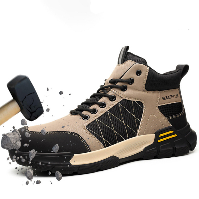 Industrial Safety Work Shoes Non-slip Leisure Safety Shoes Plastic Steel Head Anti-smash and Stab Safety Shoes