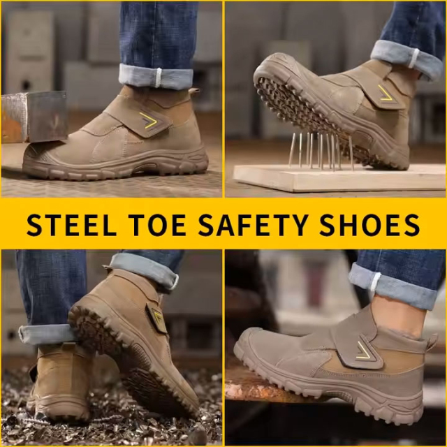 Fashion New Light Soft Large Size Safety Shoes Comfortable Anti Puncture Wear-Resistant Work Safety Shoes