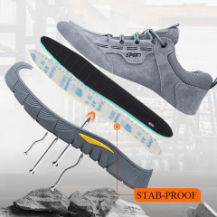 Wholesale High Quality Anti-slip and Anti-stabbing Steel Head Wear-resistant Work Shoes Steel Head Anti-smash Men's Safety Shoes