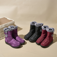 Wholesale Large Size Fur Winter Boots Fashion Women's Winter New Trendy Warm Waterproof Women Snow Boots
