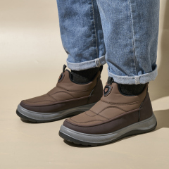 High Quality Outdoor Cotton Padded Shoes Sports Winter Casual Walking Shoes Wool Lined Non-slip Waterproof Men's Snow Boots