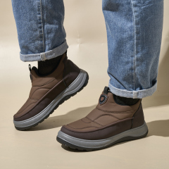 High Quality Outdoor Cotton Padded Shoes Sports Winter Casual Walking Shoes Wool Lined Non-slip Waterproof Men's Snow Boots