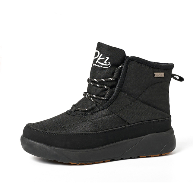 BAIRUILUN Customized Winter Outdoor Ice Grip Snow Boots Premium Women's Wool-Lined Snow Boots for Export Cold-Resistant to -30°C