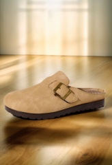 Mule Clogs Flats Comfortable Plus Size Flat Platform Closed Toe Protective Soft Outsole Non-Slip Moccasins Flats