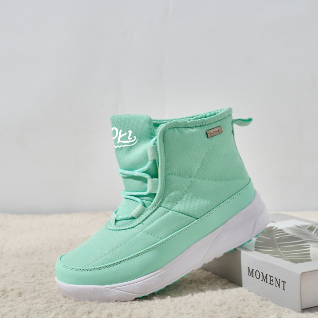 BAIRUILUN Customized Winter Outdoor Ice Grip Snow Boots Premium Women's Wool-Lined Snow Boots for Export Cold-Resistant to -30°C