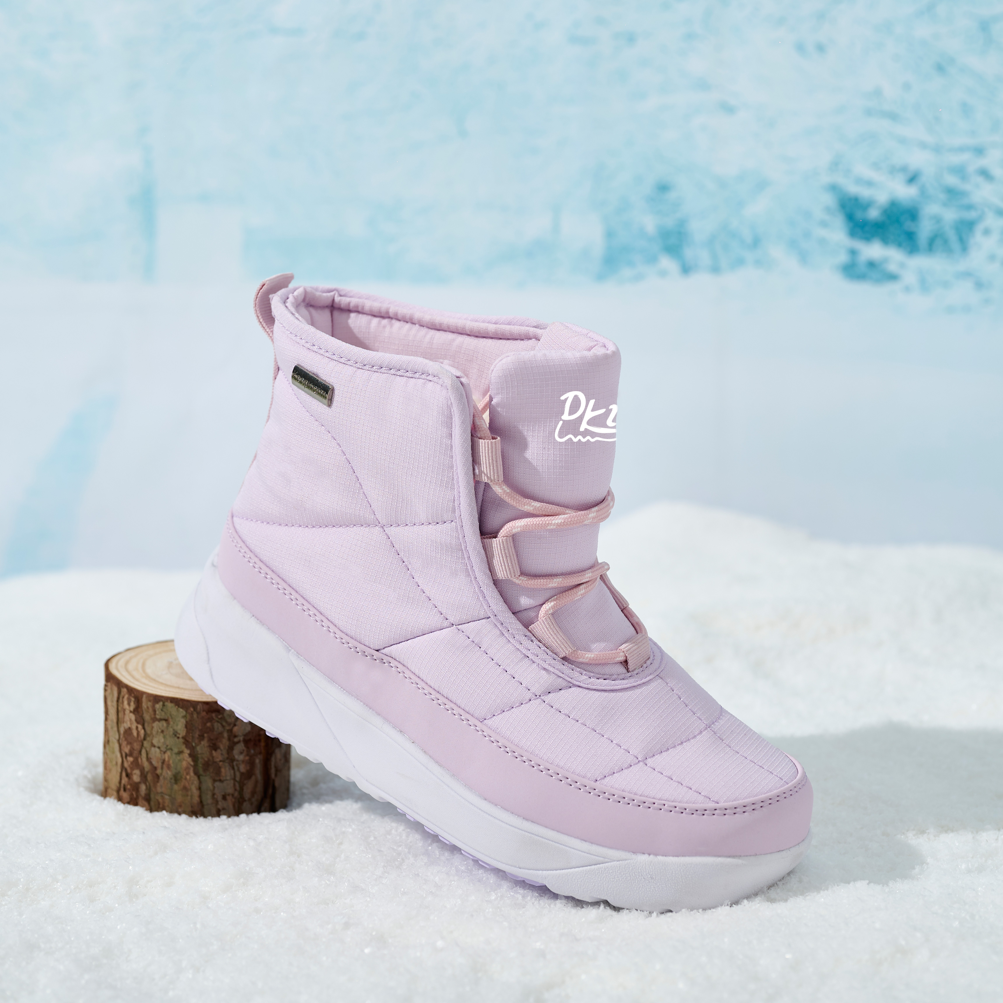 BAIRUILUN Customized Winter Outdoor Ice Grip Snow Boots Premium Women's Wool-Lined Snow Boots for Export Cold-Resistant to -30°C