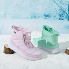 BAIRUILUN Customized Winter Outdoor Ice Grip Snow Boots Premium Women's Wool-Lined Snow Boots for Export Cold-Resistant to -30°C