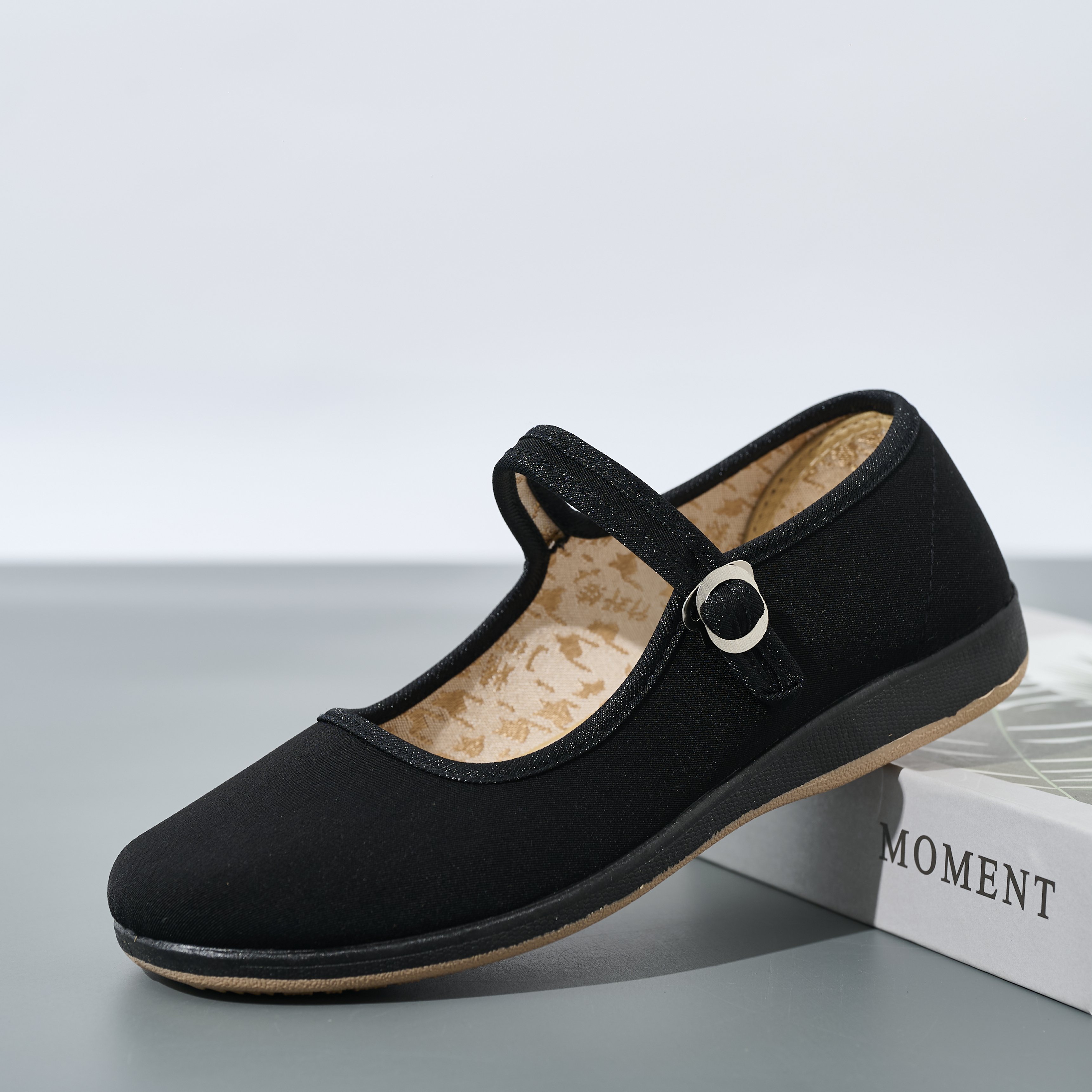Wholesale comfort Non-slip Ballet Flats Women's Flat Shoes Ballerina Black Mary Jane Shoes for Women Lightweight Work Flats