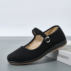 Wholesale comfort Non-slip Ballet Flats Women's Flat Shoes Ballerina Black Mary Jane Shoes for Women Lightweight Work Flats