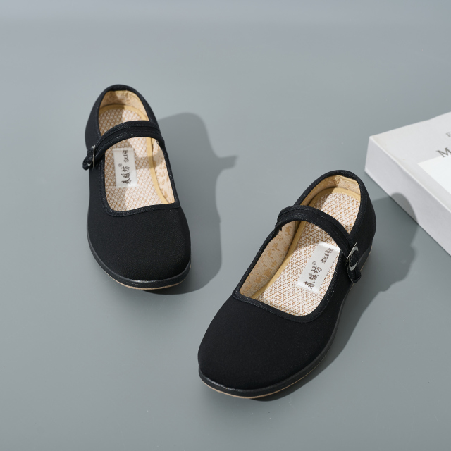 Wholesale comfort Non-slip Ballet Flats Women's Flat Shoes Ballerina Black Mary Jane Shoes for Women Lightweight Work Flats