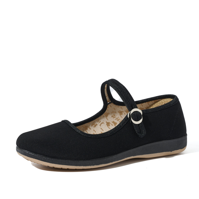 Wholesale comfort Non-slip Ballet Flats Women's Flat Shoes Ballerina Black Mary Jane Shoes for Women Lightweight Work Flats