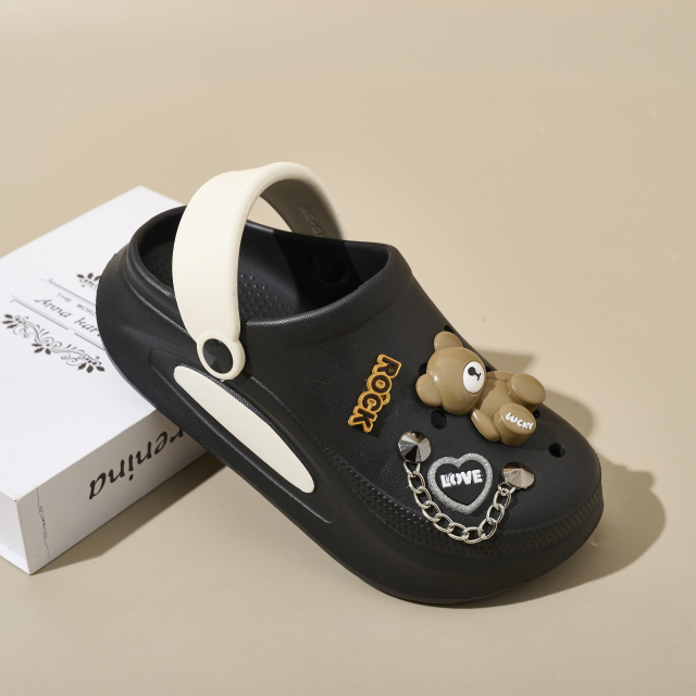 Summer Women's EVA Clogs Thick Sole Outdoor Garden Shoes Comfortable Beach Slippers Fashion Casual Slip-On for Home