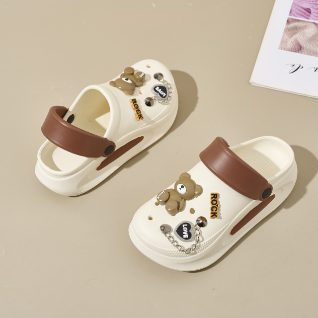 Summer Women's EVA Clogs Thick Sole Outdoor Garden Shoes Comfortable Beach Slippers Fashion Casual Slip-On for Home