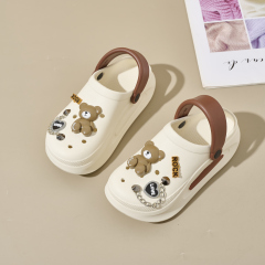 Summer Women's EVA Clogs Thick Sole Outdoor Garden Shoes Comfortable Beach Slippers Fashion Casual Slip-On for Home