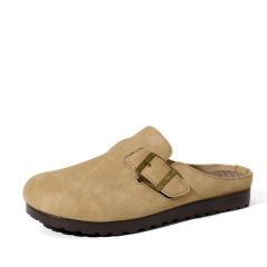 Mule Clogs Flats Comfortable Plus Size Flat Platform Closed Toe Protective Soft Outsole Non-Slip Moccasins Flats