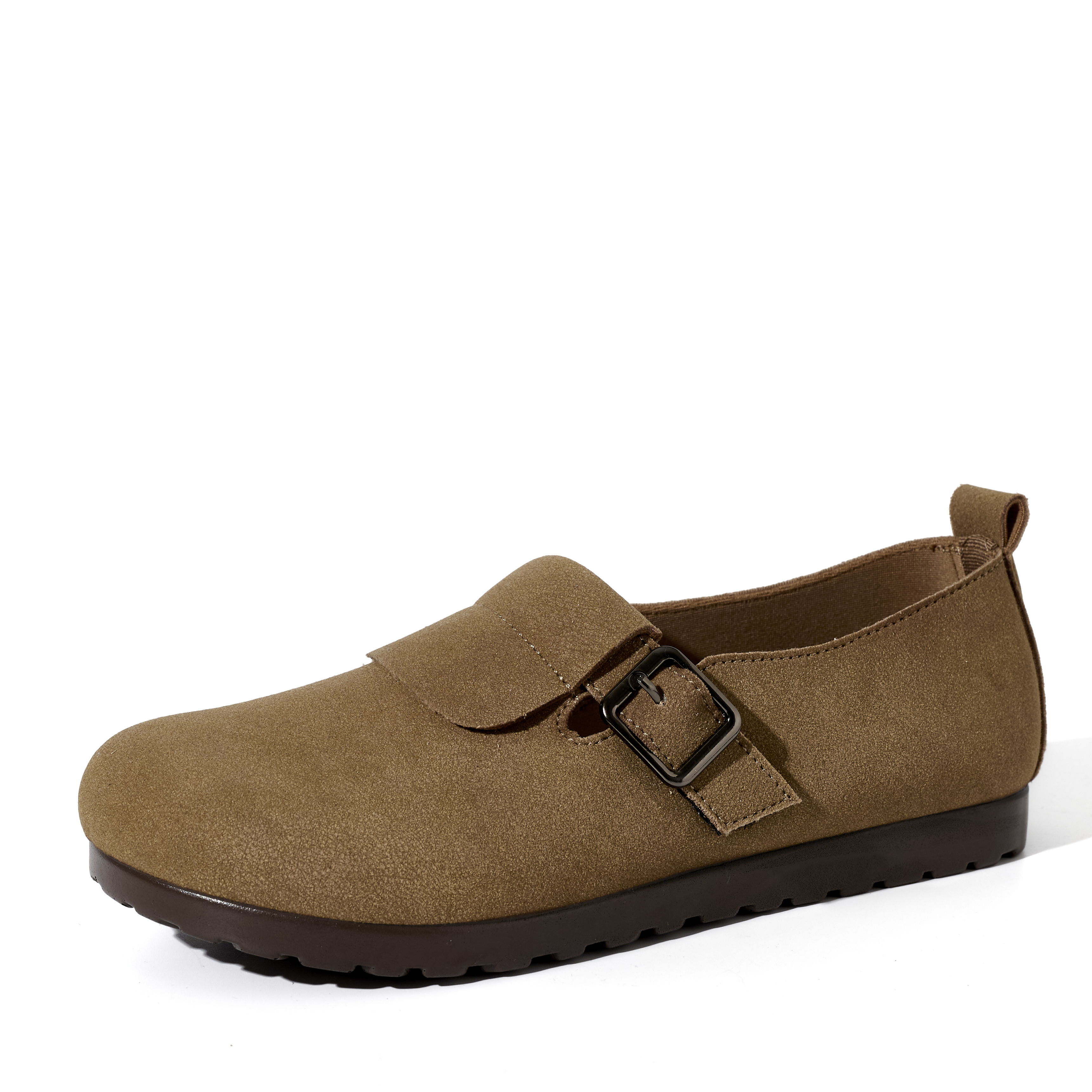 Mule Clogs Flats Comfortable Plus Size Flat Platform Closed Toe Protective Soft Outsole Non-Slip Moccasins Flats