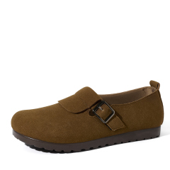 Mule Clogs Flats Comfortable Plus Size Flat Platform Closed Toe Protective Soft Outsole Non-Slip Moccasins Flats