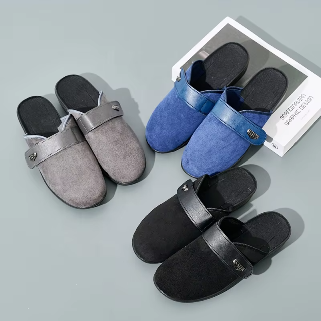 Women's Wool Felt Scuffs Non-slip Indoor slippers Asian Style Felt Slippers for Global Export Bulk Customizable