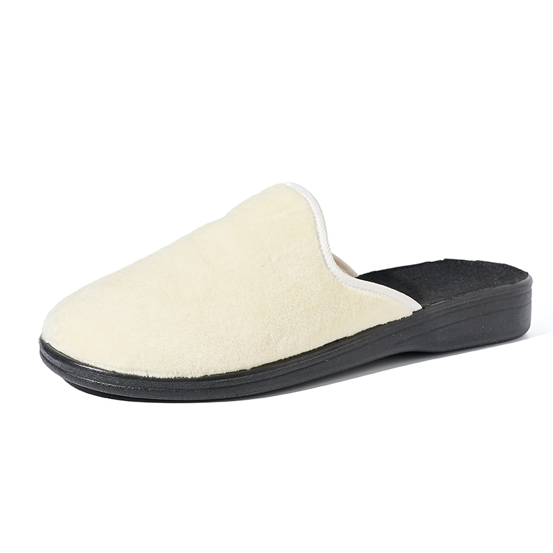 Bulk Customizable Cozy Felt Soft Felt Slippers for Men Comfy Indoor Footwear Wholesale Non-Slip Closed Toe Room Shoes