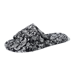 New Comfortable Seasons Household Unisex Floor Slippers Home Slippers Lightweight Breathable National Style Fabric Slippers