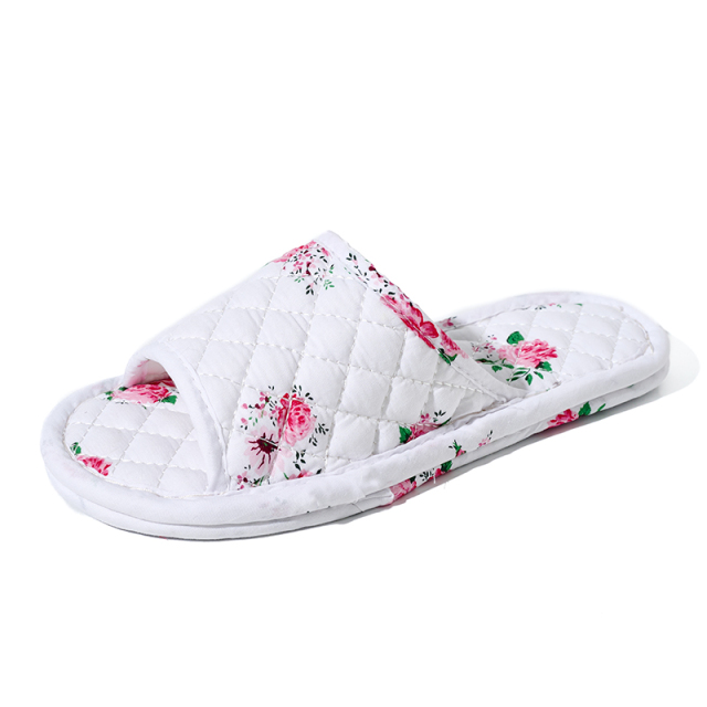New Comfortable Seasons Household Unisex Floor Slippers Home Slippers Lightweight Breathable National Style Fabric Slippers