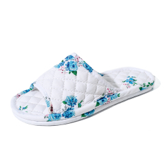 New Comfortable Seasons Household Unisex Floor Slippers Home Slippers Lightweight Breathable National Style Fabric Slippers