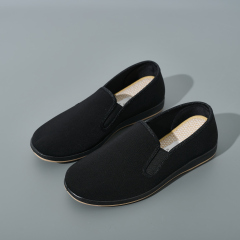 Wholesale Scratch-proof Work Shoes for Man Black Uniform Shoes for Hotel Staff Oriental Minimalist Slippers Support OEM/ODM