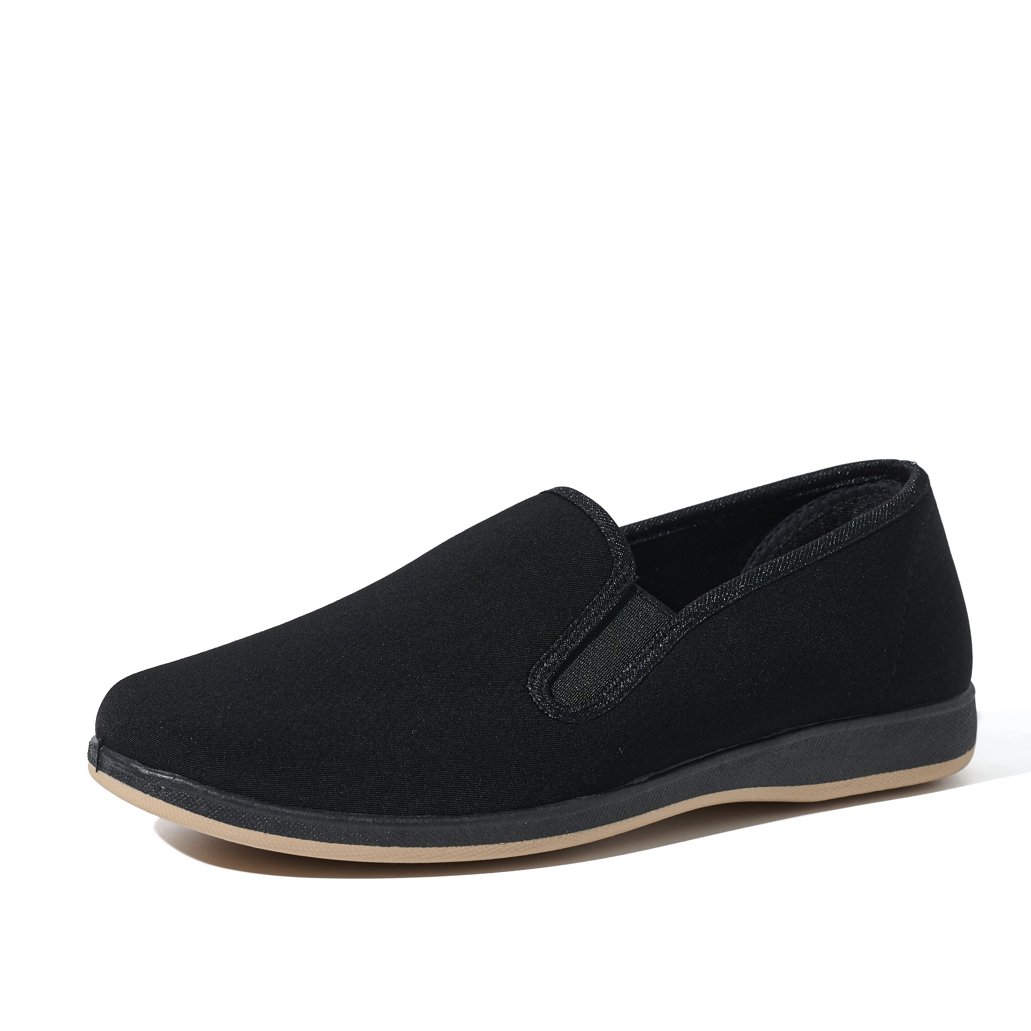 Wholesale Scratch-proof Work Shoes for Man Black Uniform Shoes for Hotel Staff Oriental Minimalist Slippers Support OEM/ODM