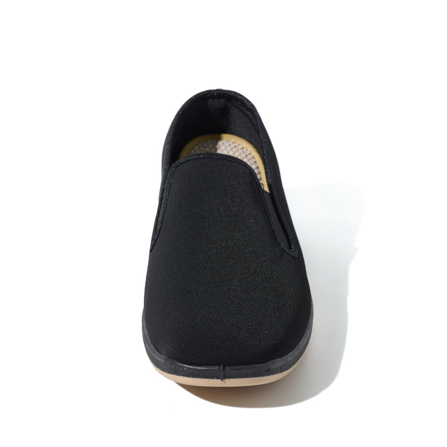 Wholesale Scratch-proof Work Shoes for Man Black Uniform Shoes for Hotel Staff Oriental Minimalist Slippers Support OEM/ODM