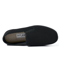 Wholesale Scratch-proof Work Shoes for Man Black Uniform Shoes for Hotel Staff Oriental Minimalist Slippers Support OEM/ODM