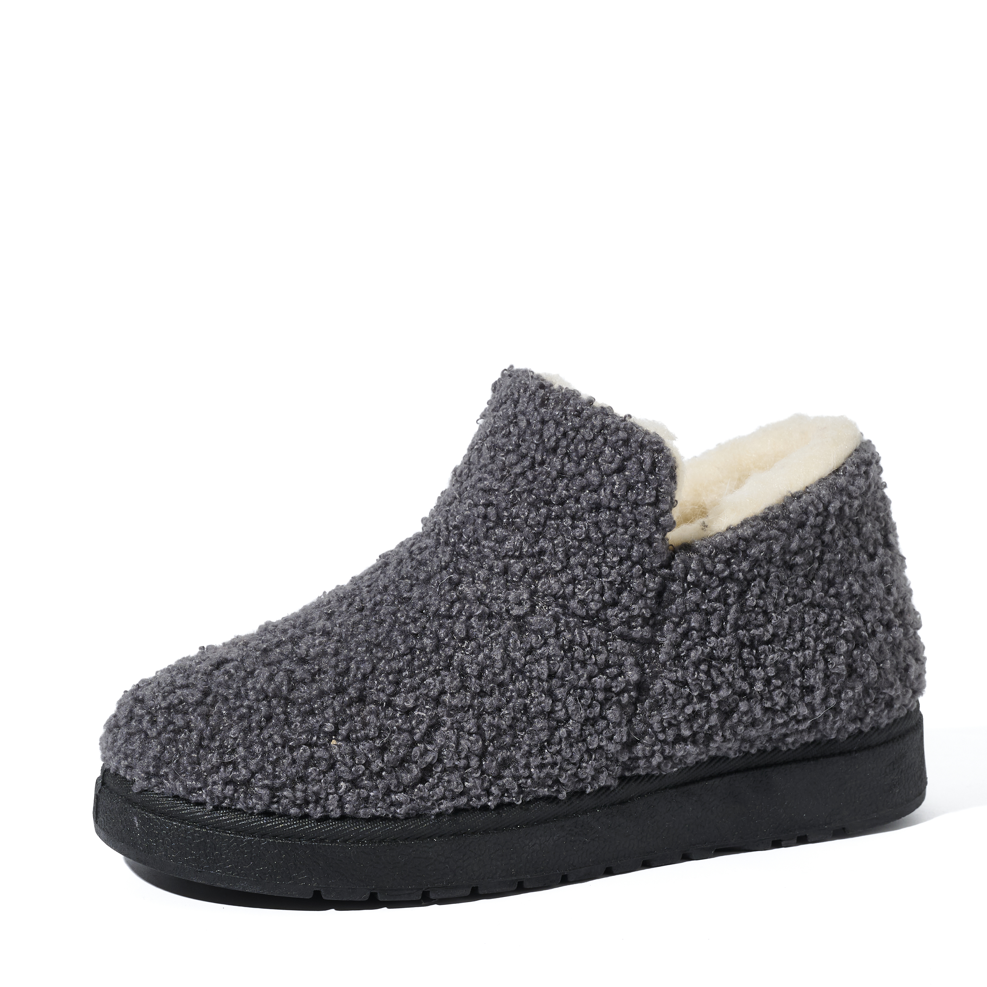 Wholesale Women's Warm Knit Bootie Slippers Memory Foam Comfy Suede Fluffy Faux Fur Memory Foam Boots Winter Outdoor Shoes