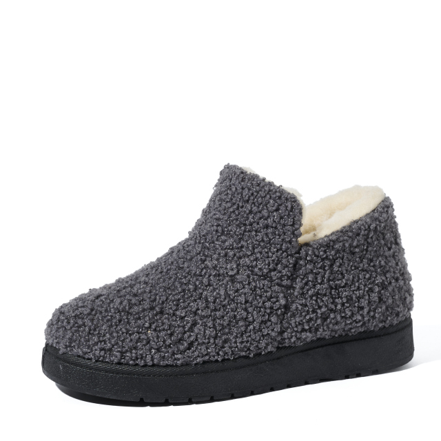 Wholesale Women's Warm Knit Bootie Slippers Memory Foam Comfy Suede Fluffy Faux Fur Memory Foam Boots Winter Outdoor Shoes