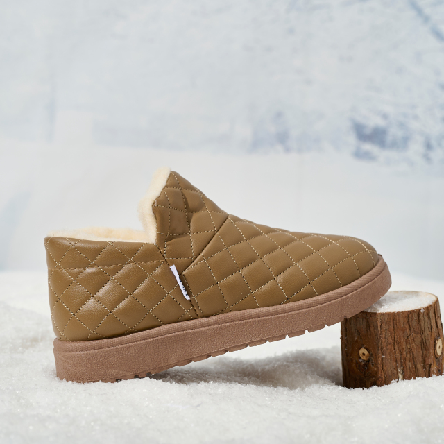 BAIRUILUN Women's Waterproof Snow Boots Winter Fleece-Lined Anti-Slip Short Booties Thermal Winter Boots with Flat Sole