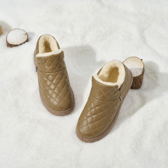 BAIRUILUN Women's Waterproof Snow Boots Winter Fleece-Lined Anti-Slip Short Booties Thermal Winter Boots with Flat Sole