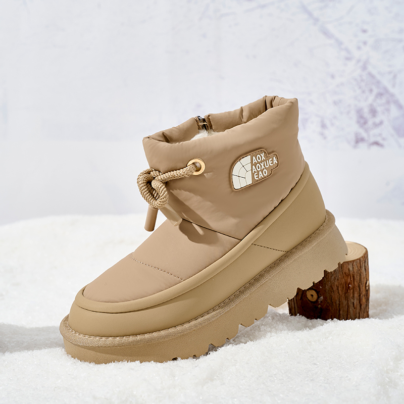 Wholesale Fashion Women's Slip-On Snow Ankle Boots - Warm Plush & Comfortable Winter Boots for Women