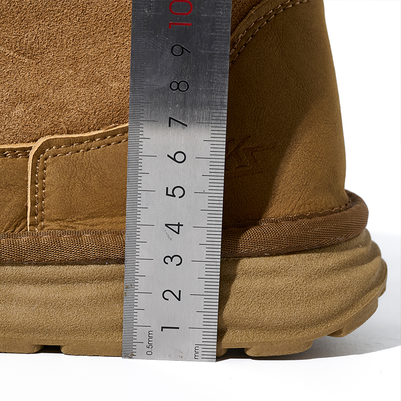 Platform Boots for Women Nubuck Leather Snow Boots Lace up with Fur Interior Non-slip Outdoor Winter Boots Classic Mini Boots