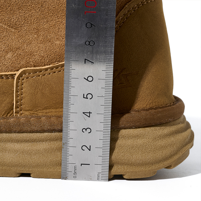 Platform Boots for Women Nubuck Leather Snow Boots Lace up with Fur Interior Non-slip Outdoor Winter Boots Classic Mini Boots