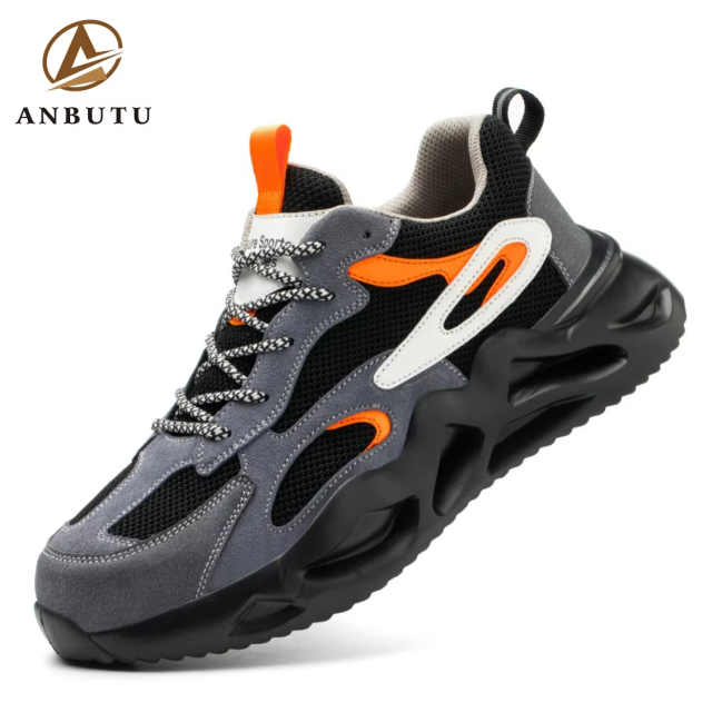 Factory Wholesale of New Anti-drop, Anti-puncture Work Shoes and Anti-slip Men's Safety Shoes