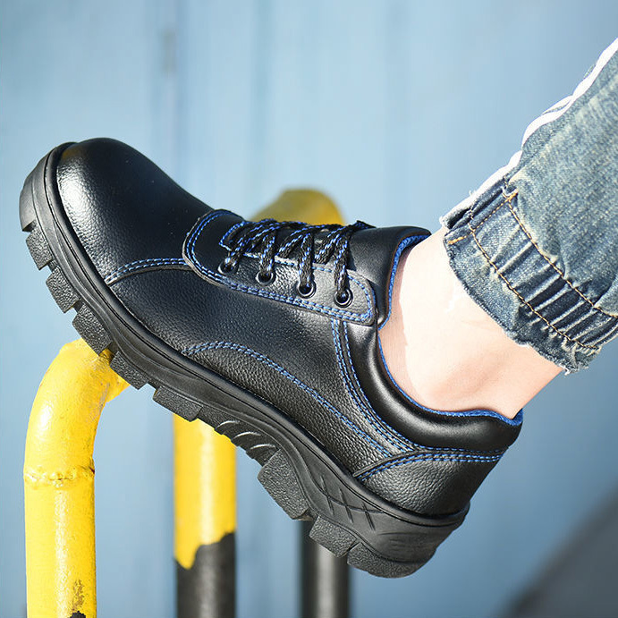 Factory Wholesale of New European Anti-crush and Wear-resistant Work Shoes and Comfortable Men's Safety Shoes