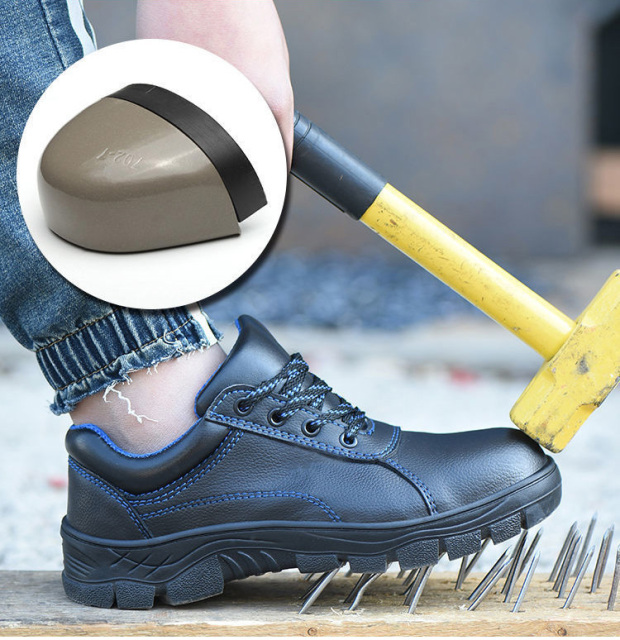Factory Wholesale of New European Anti-crush and Wear-resistant Work Shoes and Comfortable Men's Safety Shoes