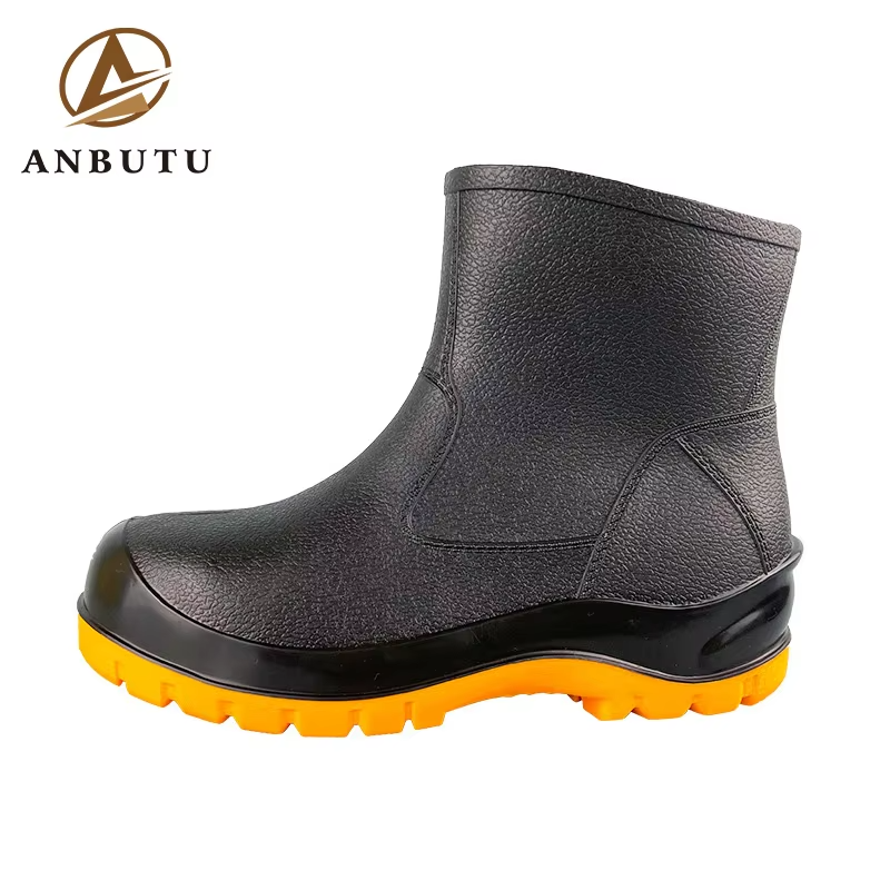 High-top Acid and Alkali Resistant Safety Shoes for Factories, Construction Shoes, Men's High-top Safety Shoes