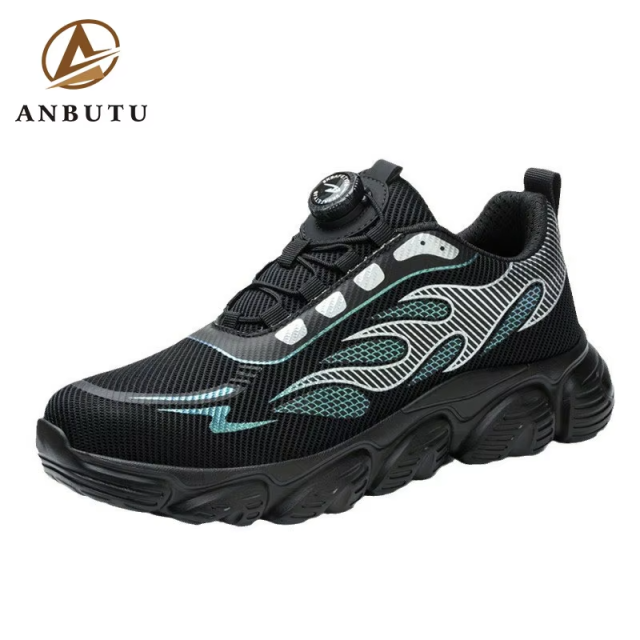 Outdoor Stab-proof Non-slip Road Work Shoes Steel-tipped Men's Wear-resistant Site Safety Shoes